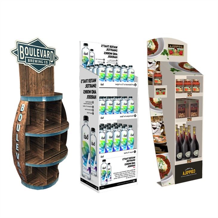 2 Tiers Corrugated Cardboard Tray Display